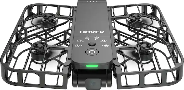Front. HOVERAir - X1 Self-Flying Camera Drone Combo - Black.