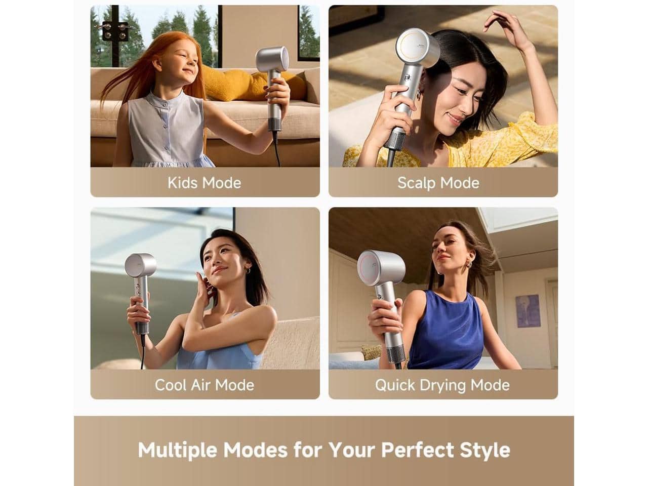 MOVA Shine 10 Hair Dryer, 110k RPM Brushless Motor, Plasma Care, 4