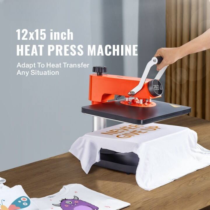 12x15 inch HEAT PRESS MACHINE  
Adapt To Heat Transfer Any Situation