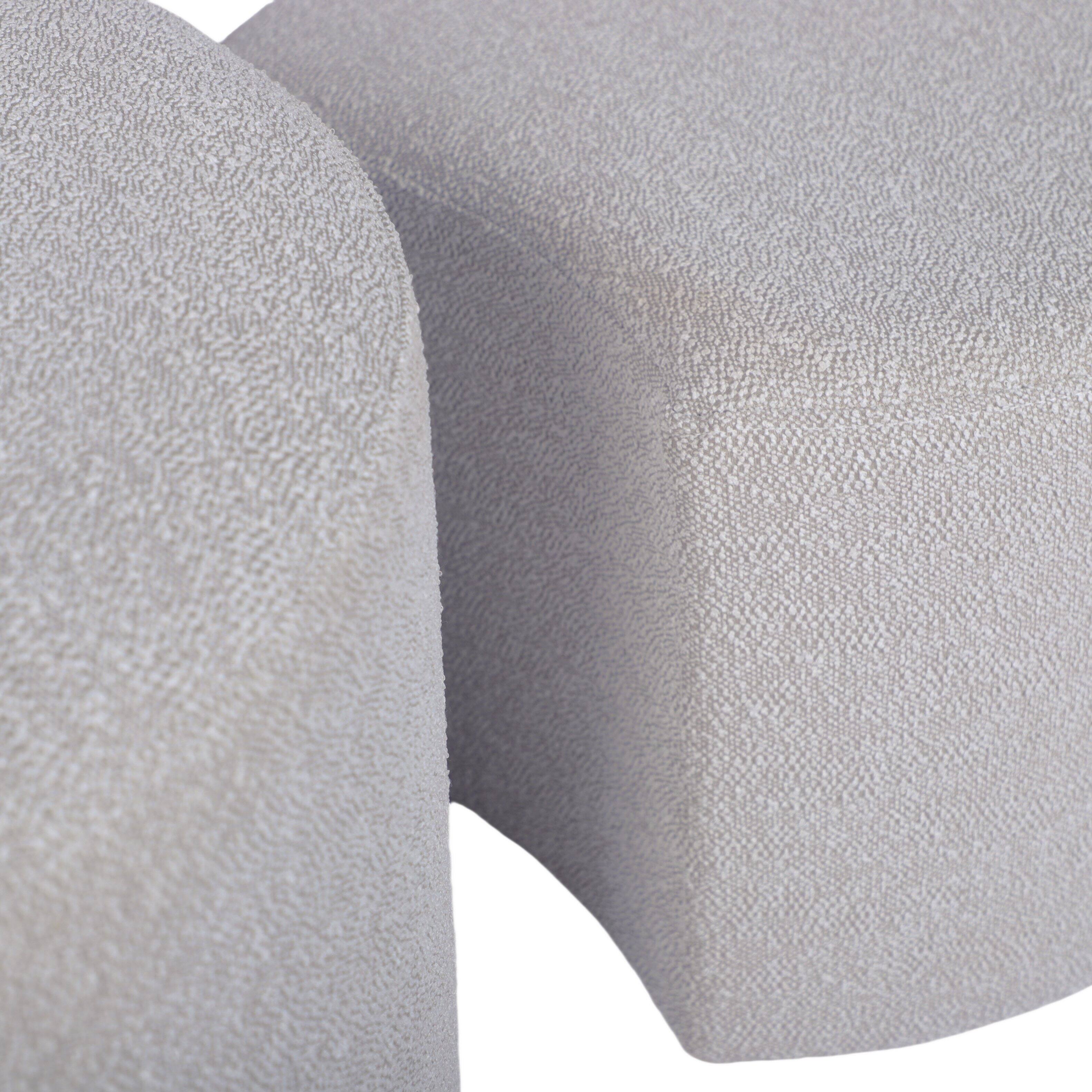 Alt View 5. Loheer - Loheer Upholstered Nesting Coffee Tables Beige Ottoman Set of Two Fabric Footrest Seat for Living Room - Beige.