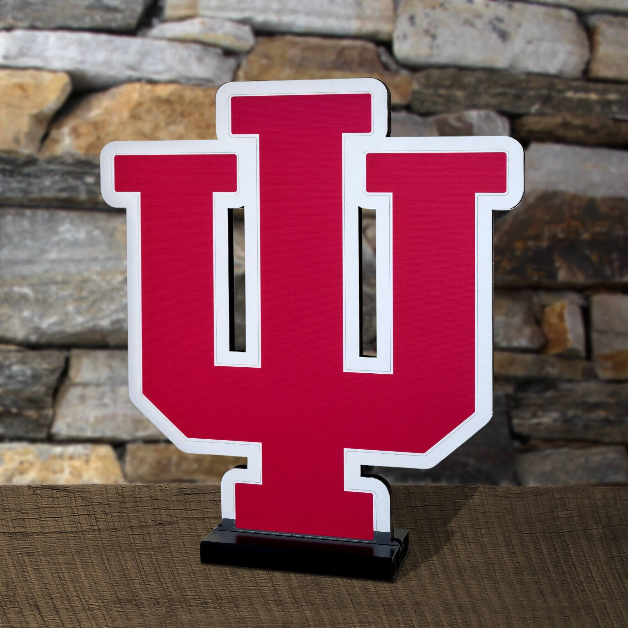 Alt View 3. Sporticulture - Indiana Hoosiers LED Infinity Logo Light - Red.