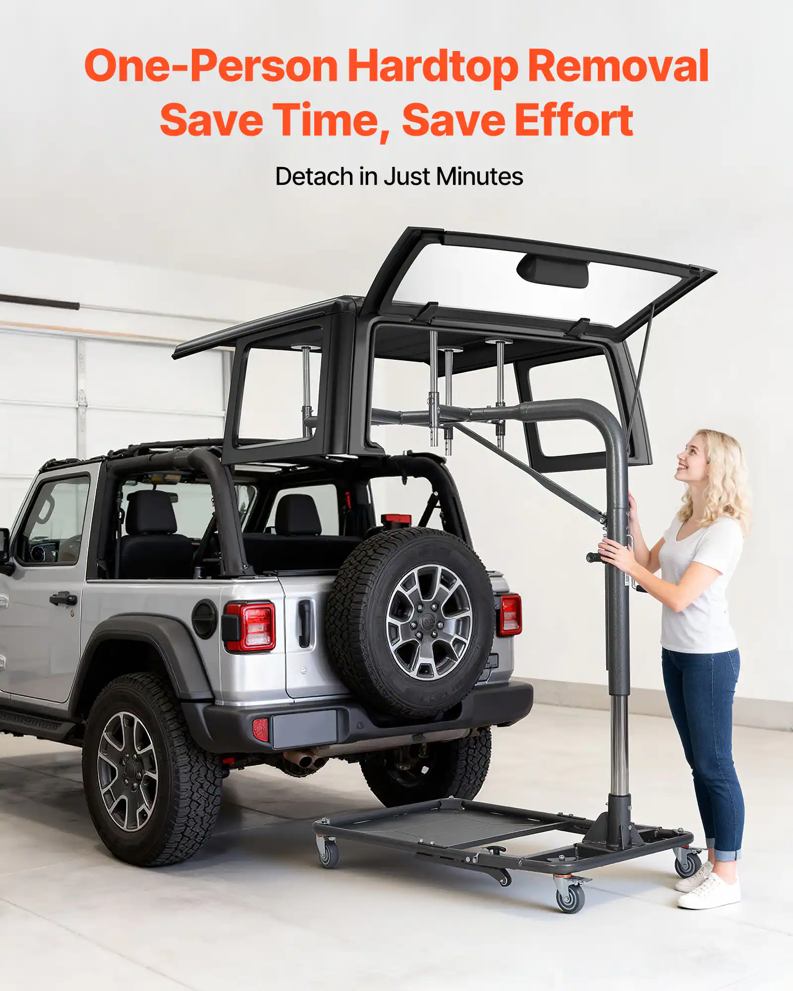 One-Person Hardtop Removal  
Save Time, Save Effort  
Detach in Just Minutes