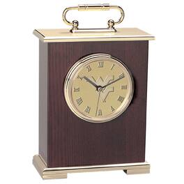 Jardine - West Virginia Mountaineers Carriage Clock - Gold