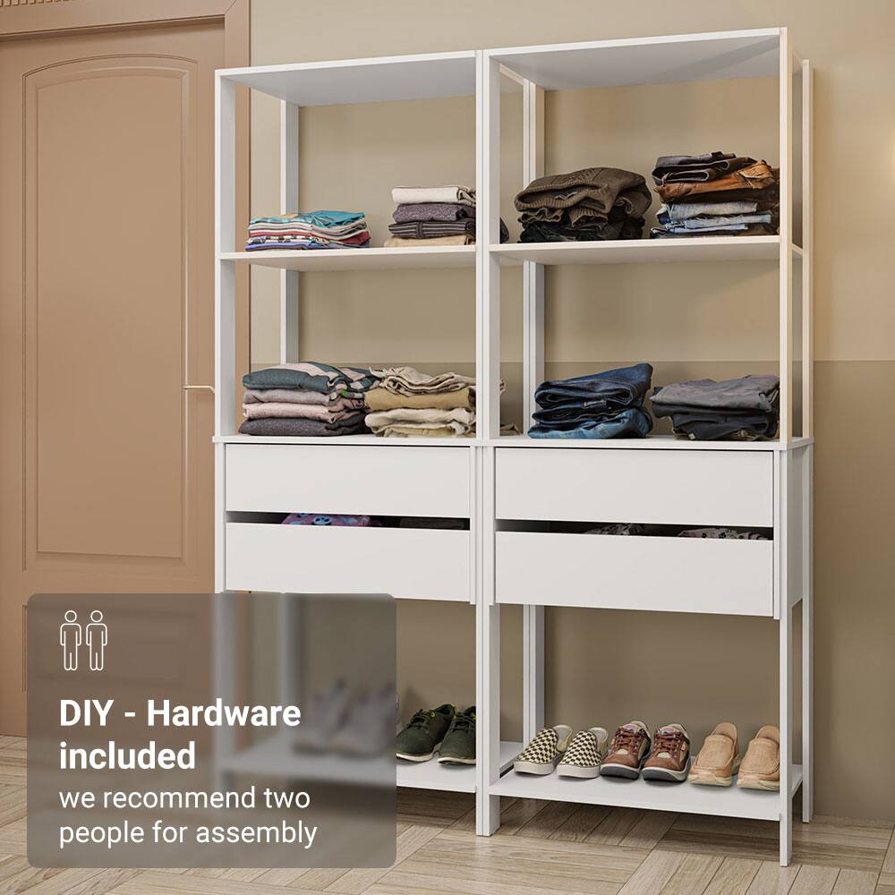 DIY - Hardware included  
we recommend two people for assembly