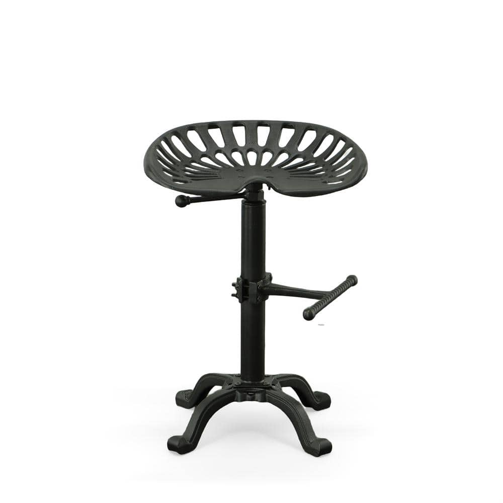 Carolina Chair & Table - Adjustable Tractor Seat Barstool - Black