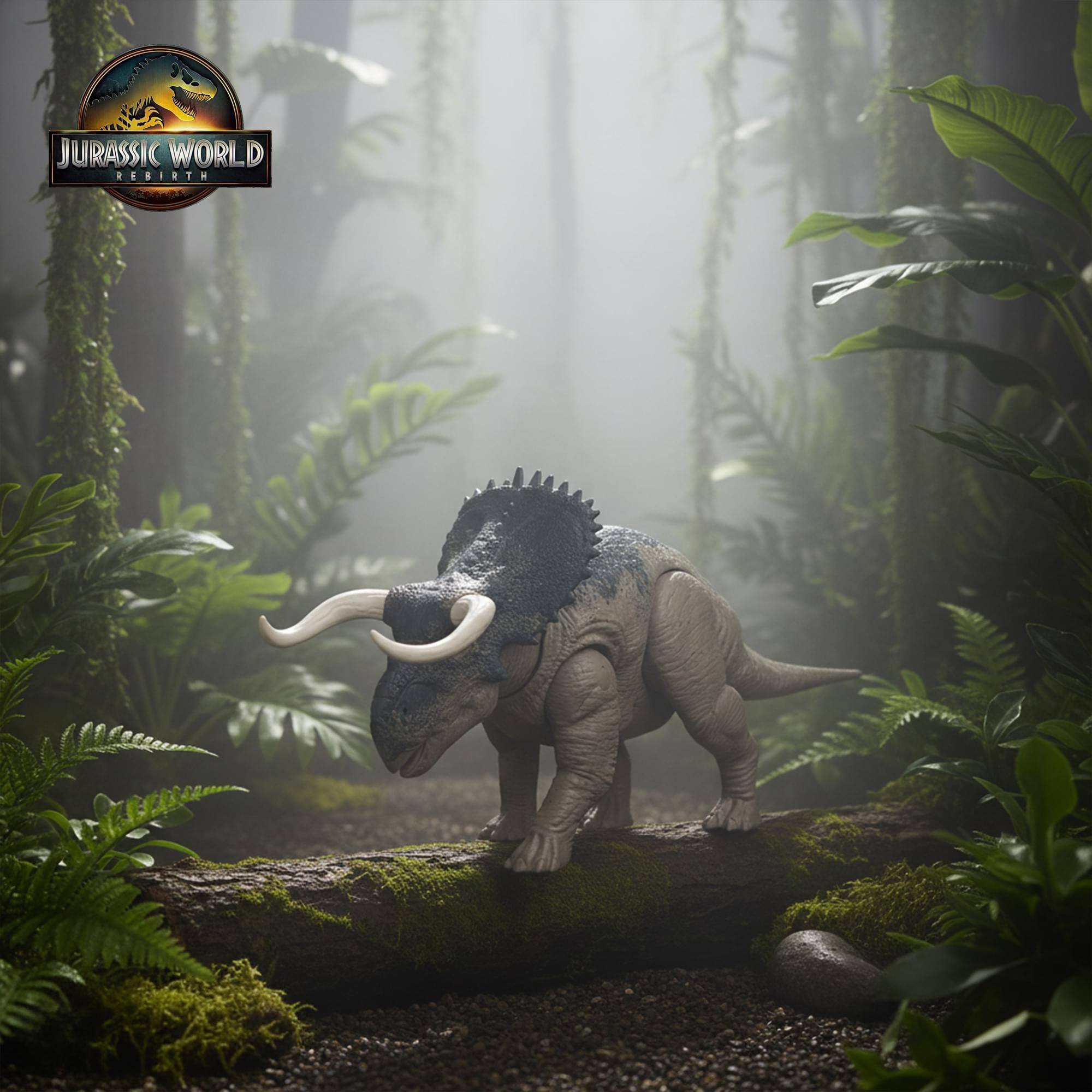 Mattel Jurassic World: Rebirth Wild Roar Nasutoceratops