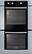 Front Standard. Bosch - 300 Series 30" Built-In Double Electric Convection Wall Oven - Stainless-Steel.