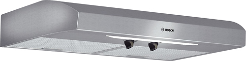 Angle View: Bosch - 30" Convertible Range Hood - Stainless steel