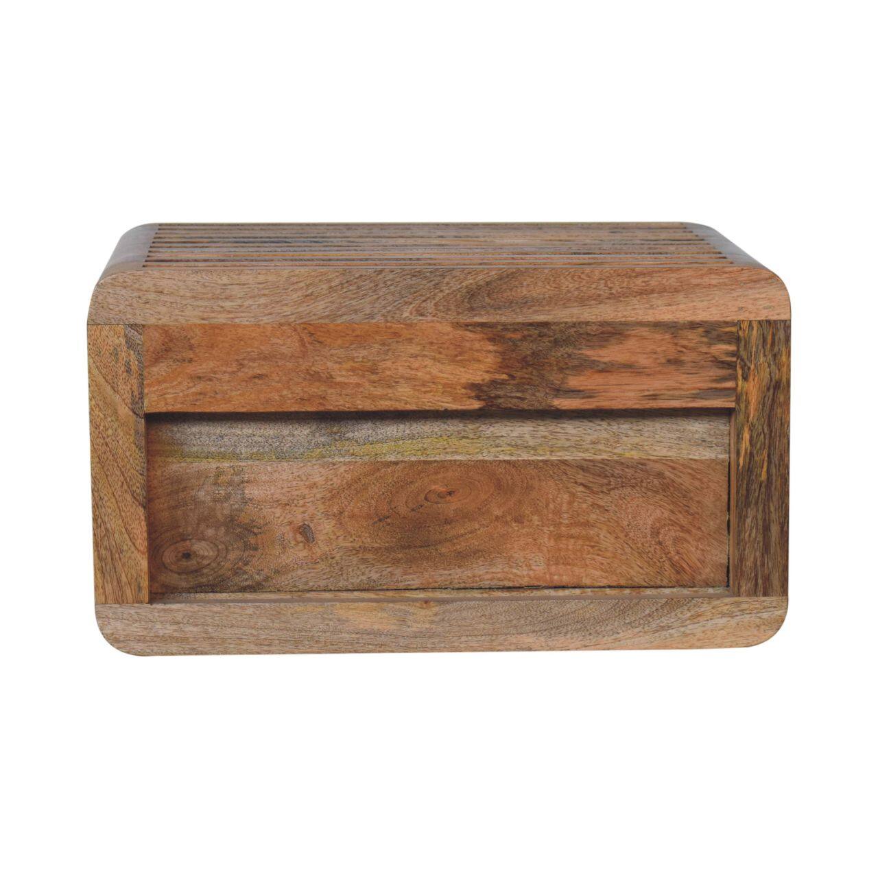 Alt View 5. Artisan Furniture - Artisan Furniture Solid Wood Soba Wall Mounted Bedside, 1 Shelf, Brown - Brown.