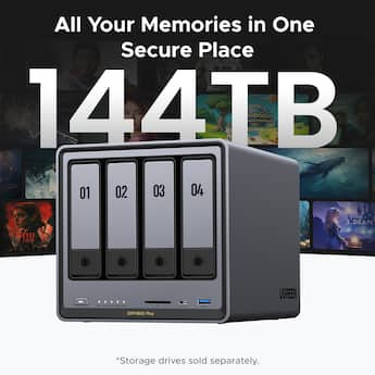 UGREEN NASync DXP4800 Plus, 144TB 4 Bay NAS with AI Photo Album UGREEN NASync DXP4800 Plus, 144TB 4 Bay NAS with AI Photo Album