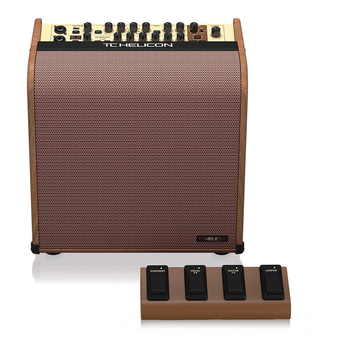 TC Helicon - Harmony V100 100W 2-Channel Acoustic Amplifier and 4-Button Footswitch
