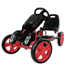hauck - Speedster Pedal Go Kart & Adjustable Bucket Seat, Kids Ages 4-8, Black/Red - Black, Red