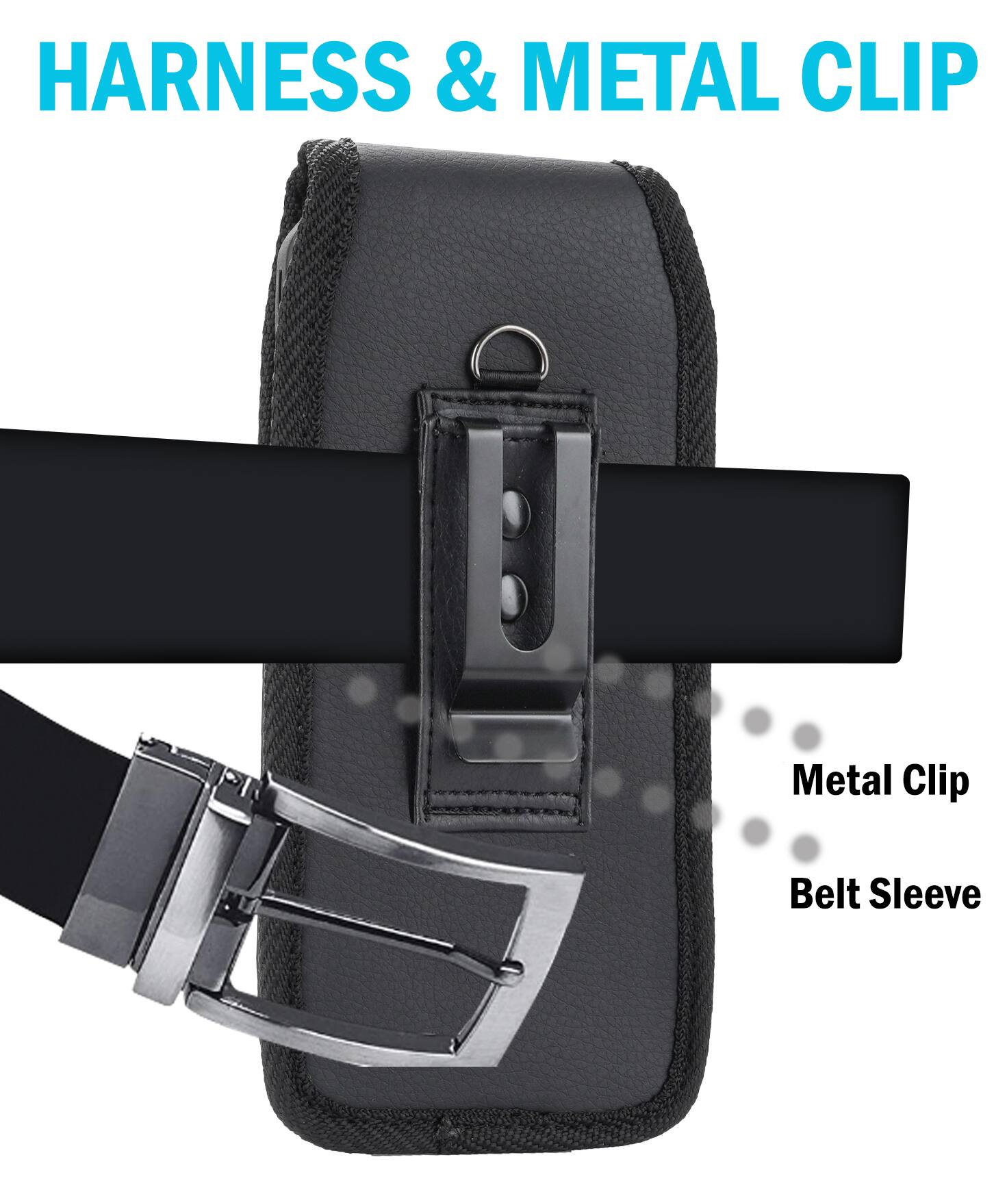 HARNESS & METAL CLIP

Metal Clip
Belt Sleeve