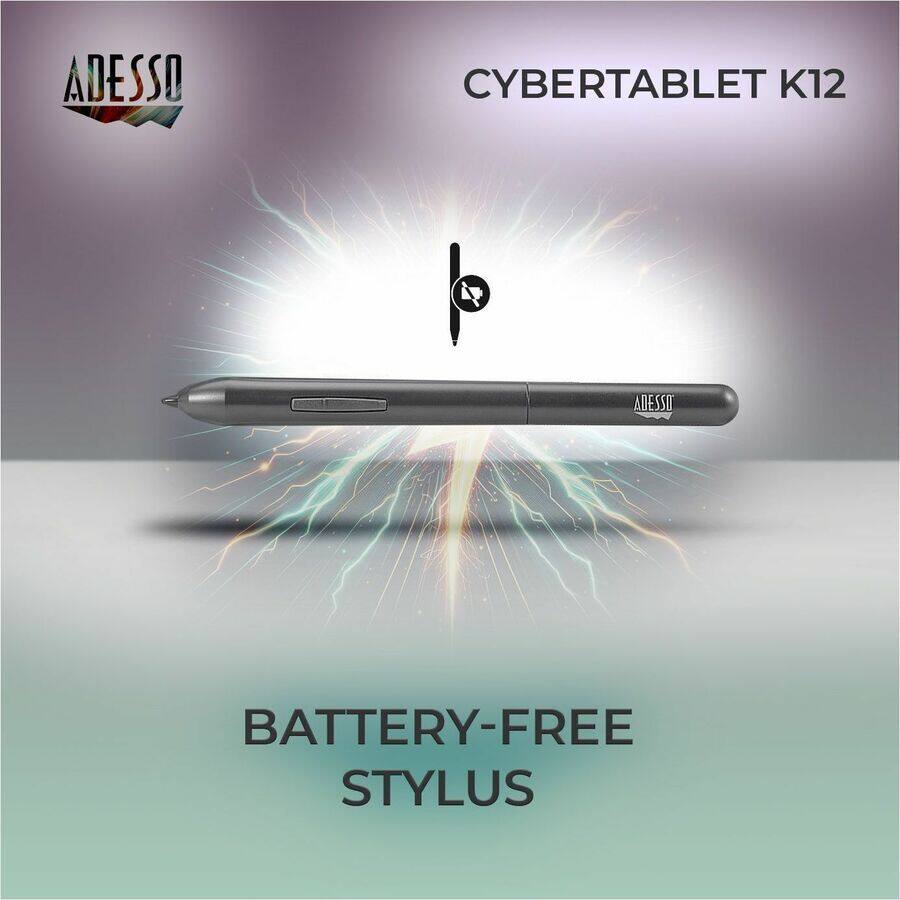 ADESSO CYBERTABLET K12  
BATTERY-FREE STYLUS