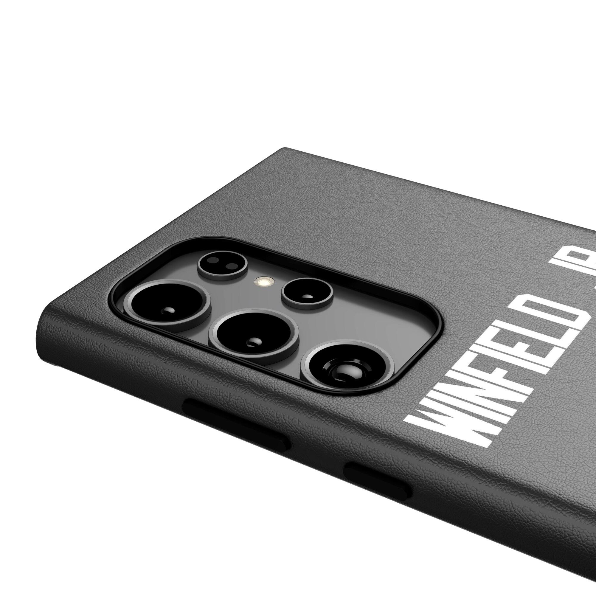 Alt View 3. Keyscaper - Antoine Winfield Jr. Black Tampa Bay Buccaneers Galaxy Magnetic Bump Case - S25 - Black.