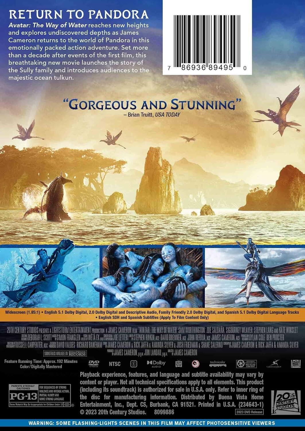 Alt View 1. Avatar: The Way of Water   - DVD.