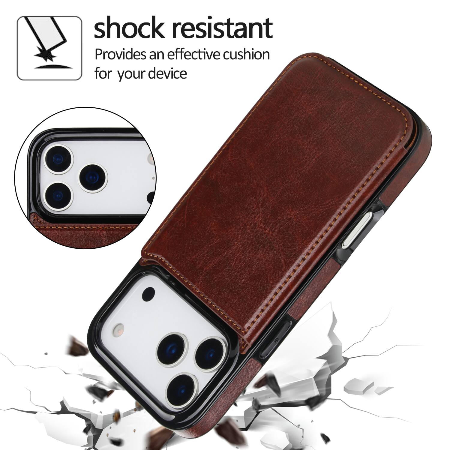 shock resistant  
Provides an effective cushion for your device