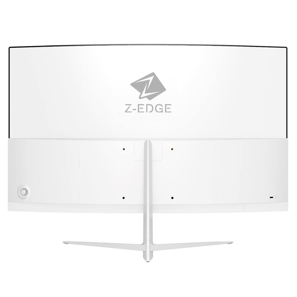 Back. Z-Edge - 24" 1080P 1920 x 1080 Full HD 100Hz Curved Monitor, with Eye-Care Technology - White.