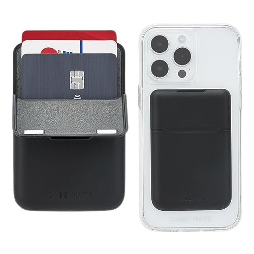 Case-Mate - Refurbished Excellent - Magnetic Wallet for MagSafe for Apple iPhones - Black