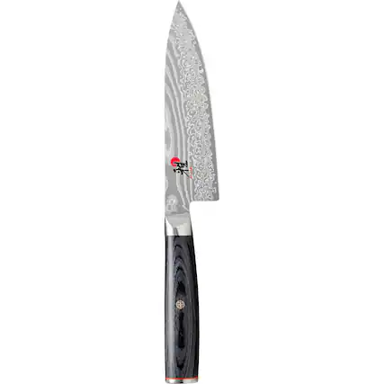 Front. Miyabi - Miyabi Kaizen II 6-inch Chef's Knife - Stainless Steel.