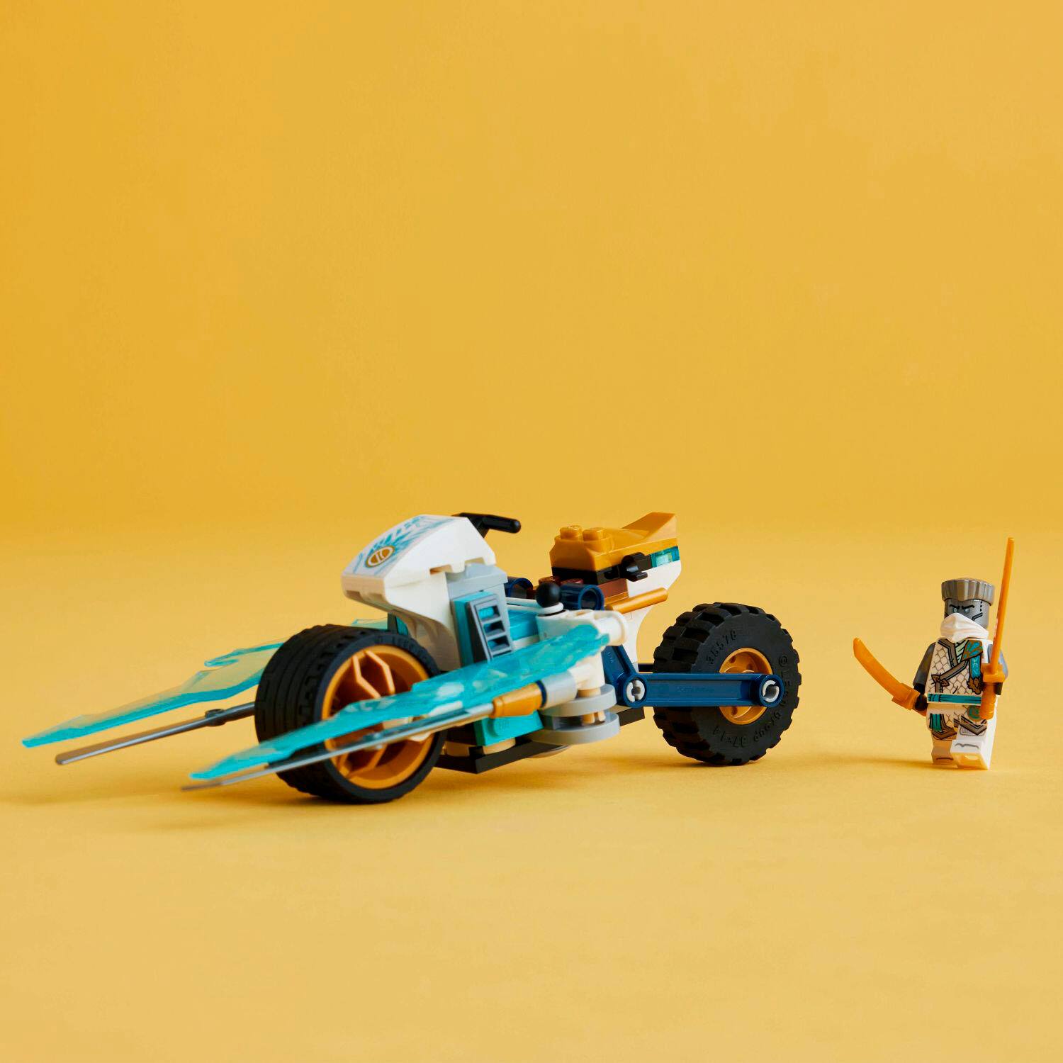 Alt View 13. LEGO - NINJAGO Zane’s Ice Motorcycle Toy Set, Ninja Gift 71816.