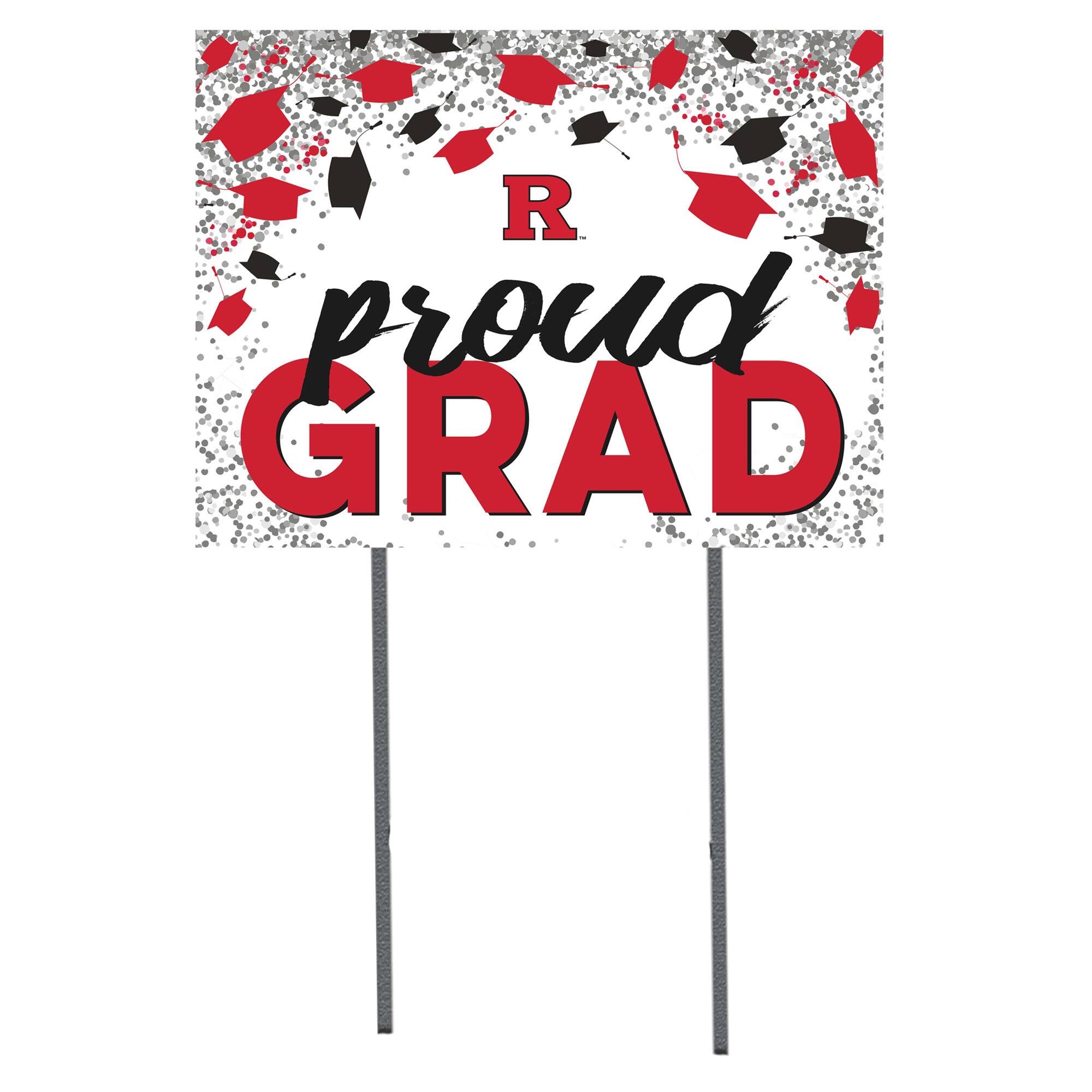 Rutgers Scarlet Knights 18'' x 24'' Grad Yard Sign