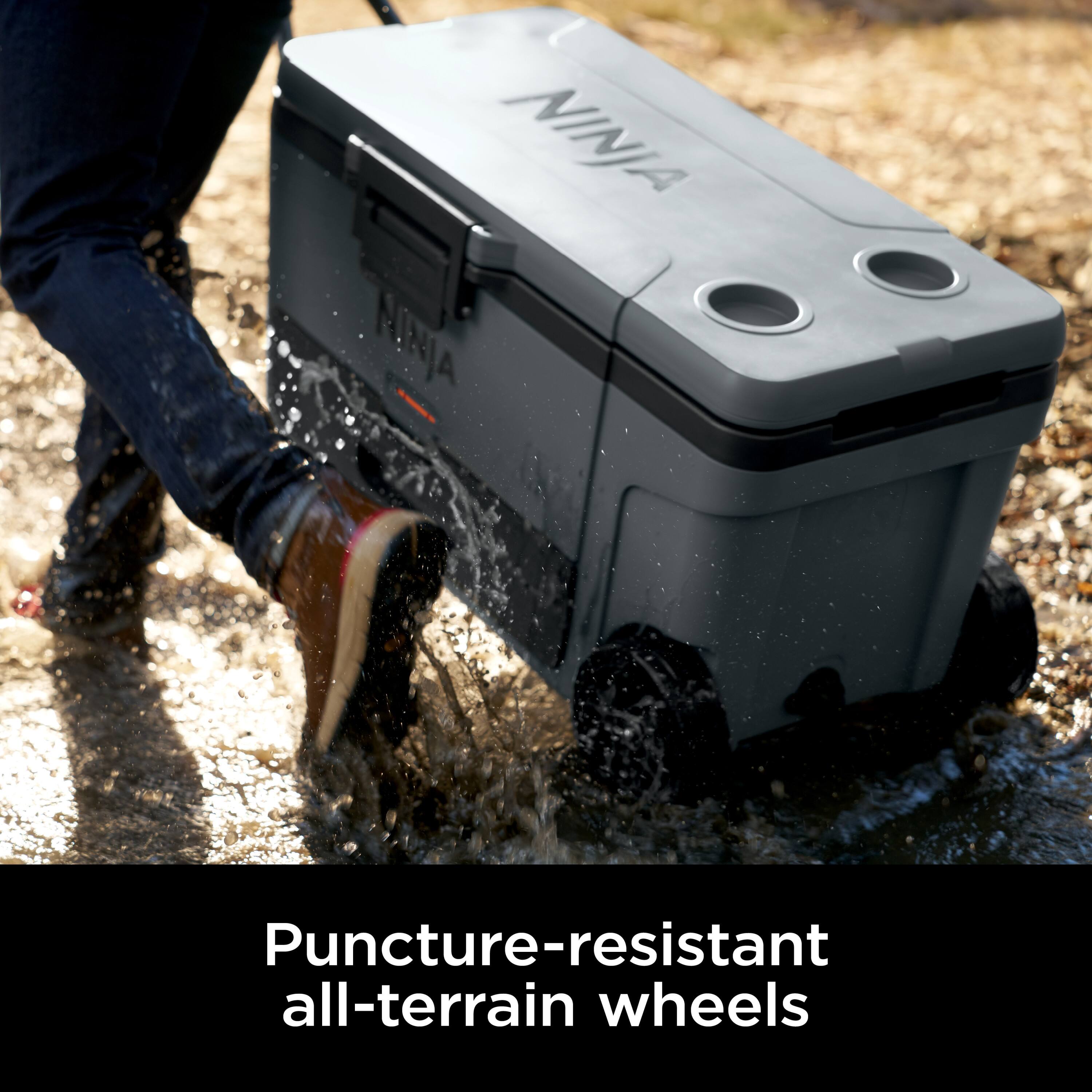 Ninja FrostVault 65 qt. Wheeled Cooler with Cold Dry Zone