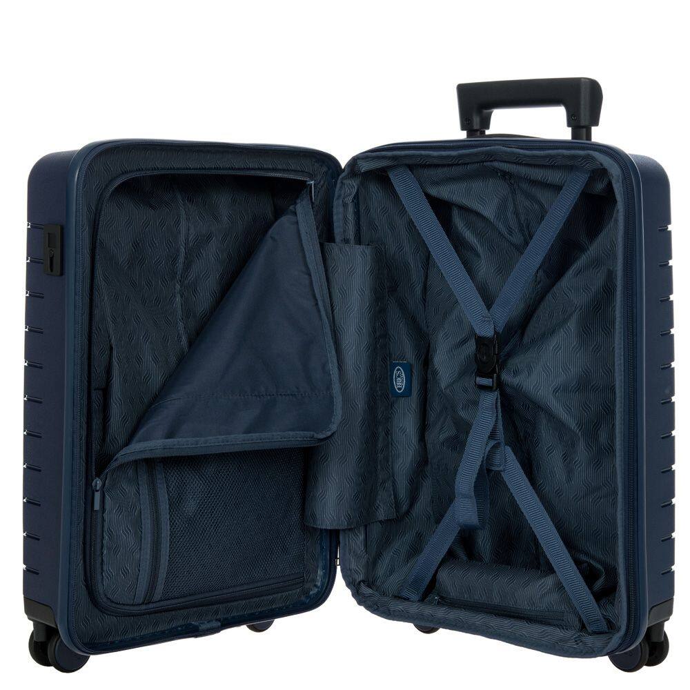 Alt View 3. Bric's - Ulisse 21" Expandable Spinner with Pocket, Ocean Blue - Ocean Blue.
