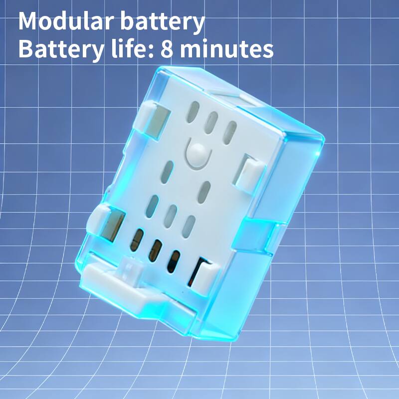 Modular battery  
Battery life: 8 minutes