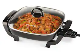 Toastmaster - 12 Inch Nonstick Electric Skillet - Black