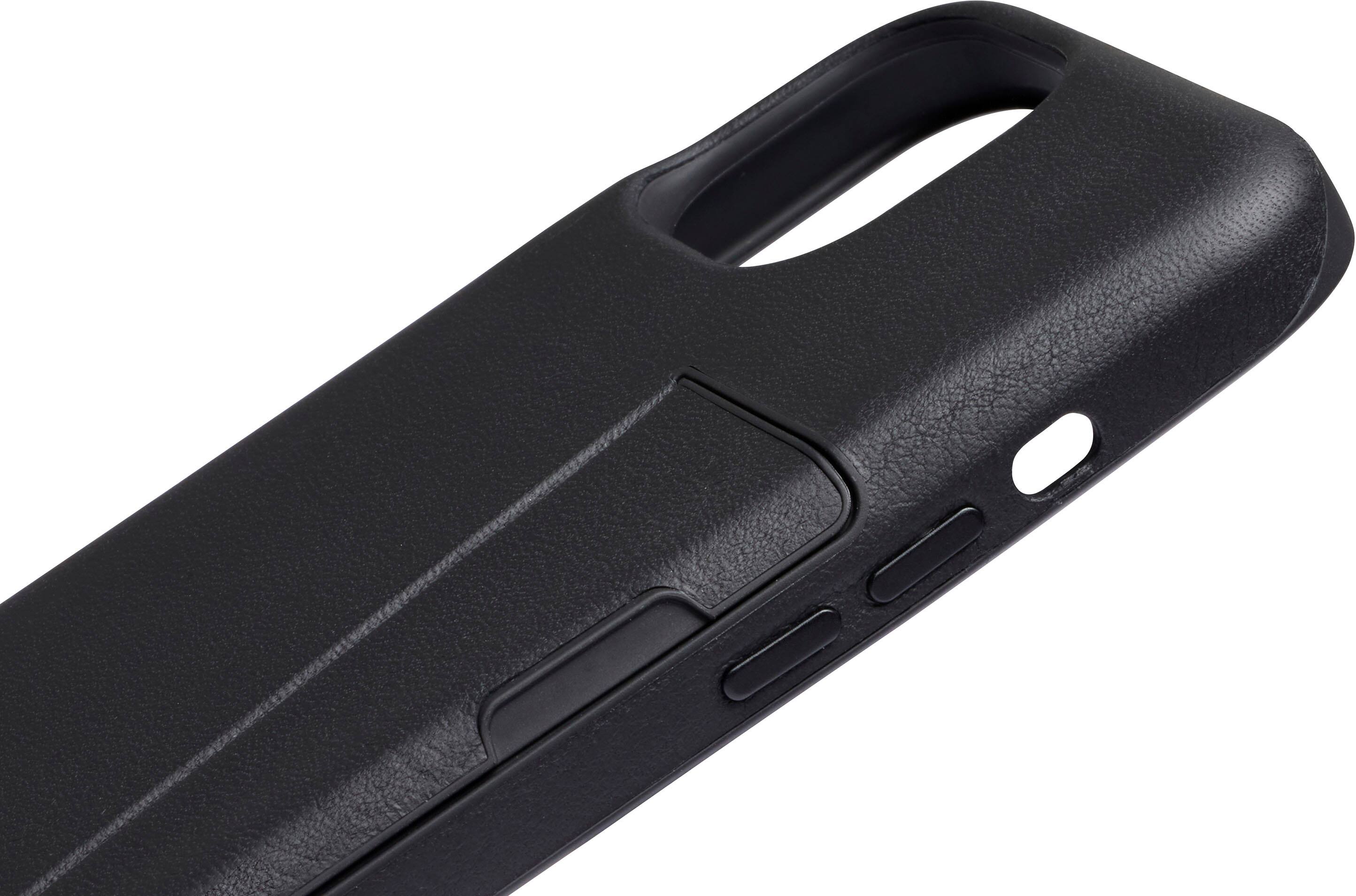 Alt View 2. Bellroy - iPhone 15 Leather Phone Case - 3 Card - Black.