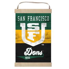 Jardine - San Francisco Dons 12'' x 20'' Retro Logo Banner Sign - Green