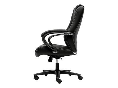 Alt View 2. HON - HON High-Back Chair, Fixed Arms, Black Vinyl (BSXVL402EN11) - Black.