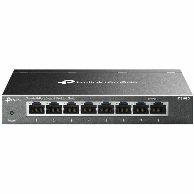 TP-Link - Omada DS105G Omada 8-Port Gigabit Desktop Switch - 8 Ports - Gigabit Ethernet - 10/100/1000Base-T - 2 Layer Supported - Unknown