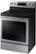 Left. Samsung - 5.9 cu. ft. Freestanding Electric Convection Range - Stainless steel.