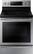 Front. Samsung - 5.9 Cu. Ft. Self-Cleaning Freestanding Electric Convection Range - Stainless steel.