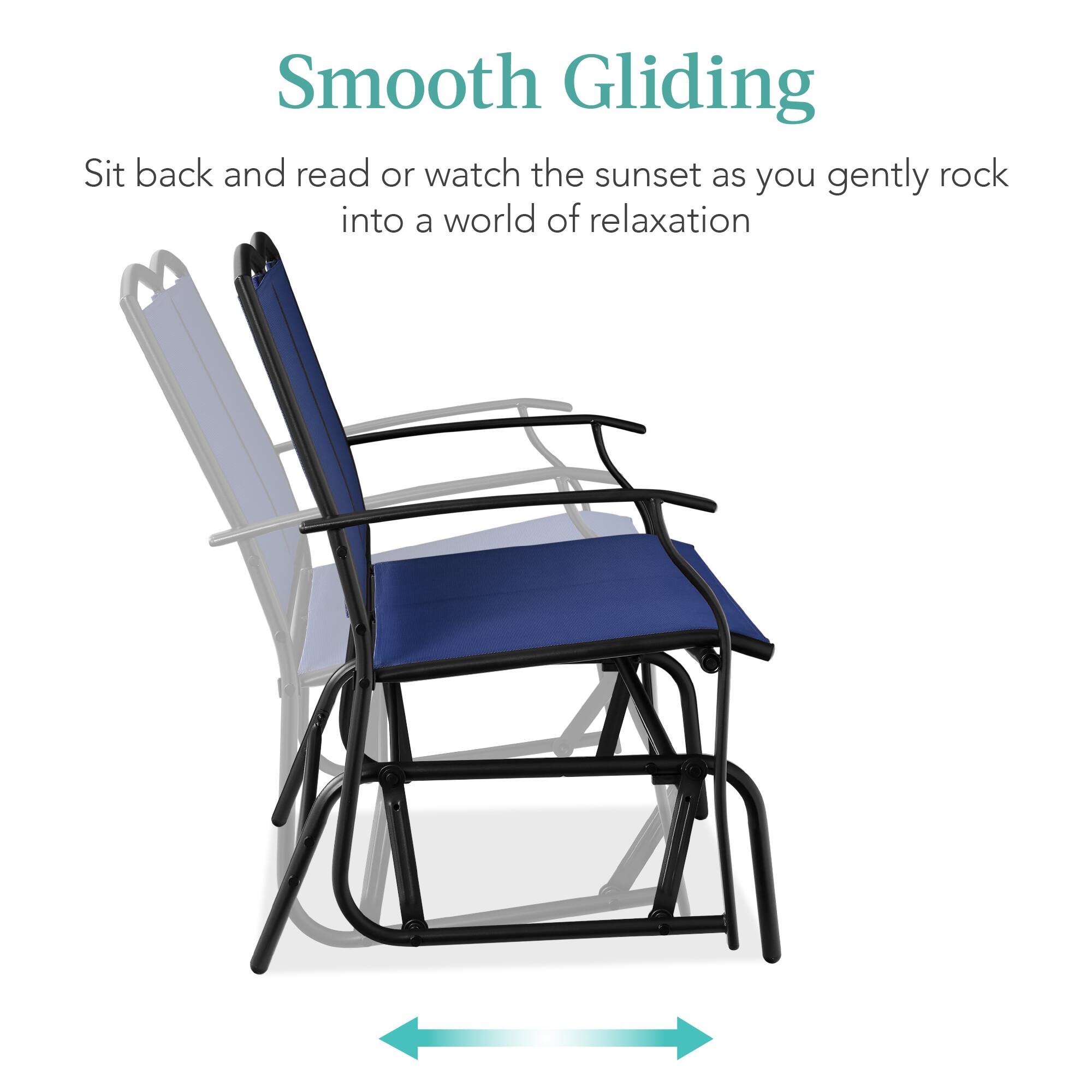 Smooth Gliding

Sit back and read or watch the sunset as you gently rock into a world of relaxation