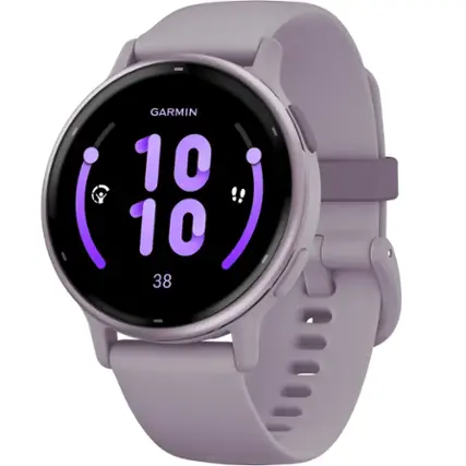 Garmin - vívoactive 5 GPS Smartwatch 42 mm Fiber-reinforced polymer - Metallic Orchid Aluminum and Orchid