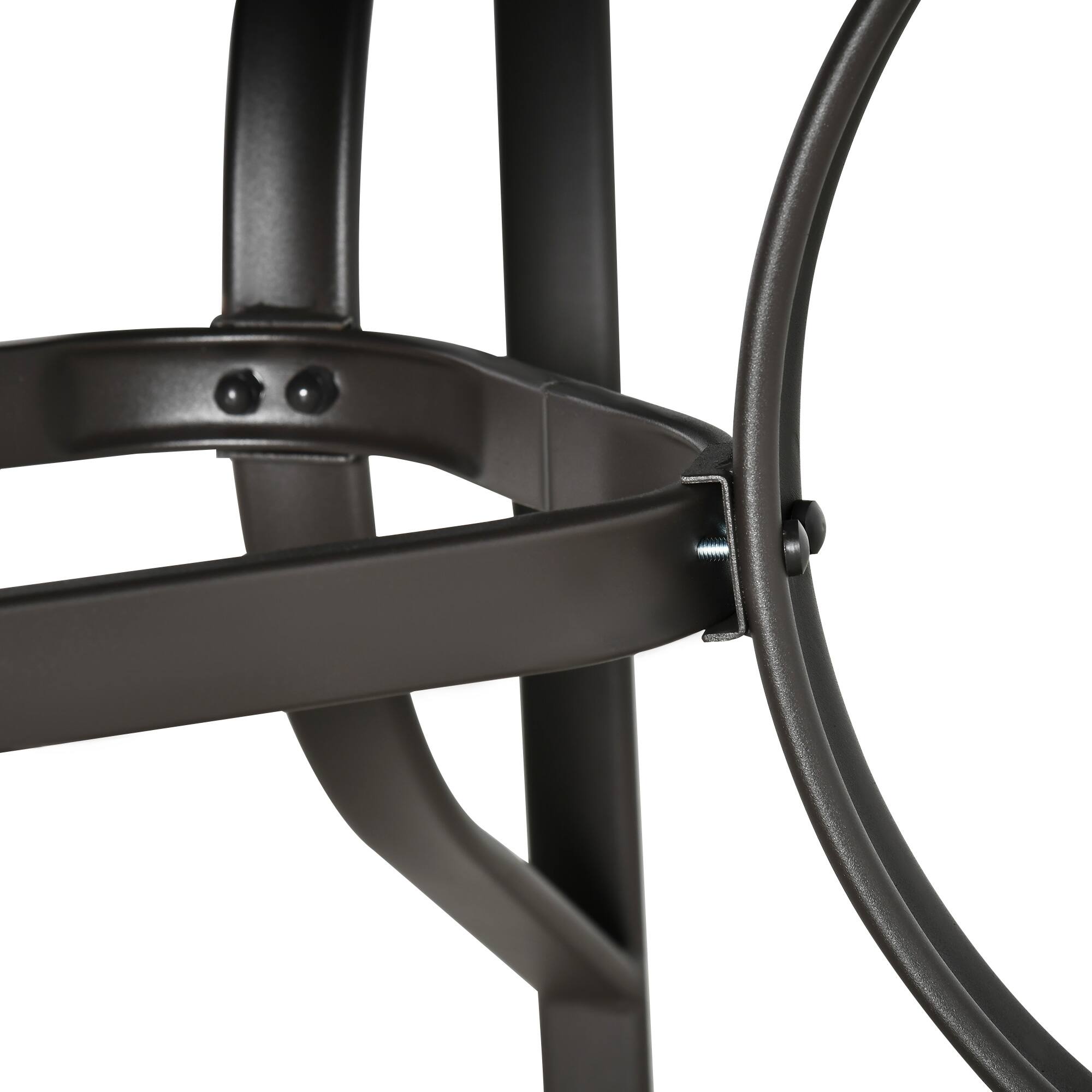 Alt View 7. Outsunny - 8 Pieces Patio Furniture Set with 9Ft Patio Umbrella, Outdoor Dining Table and Chairs, 6 Chairs - Dark Gray.