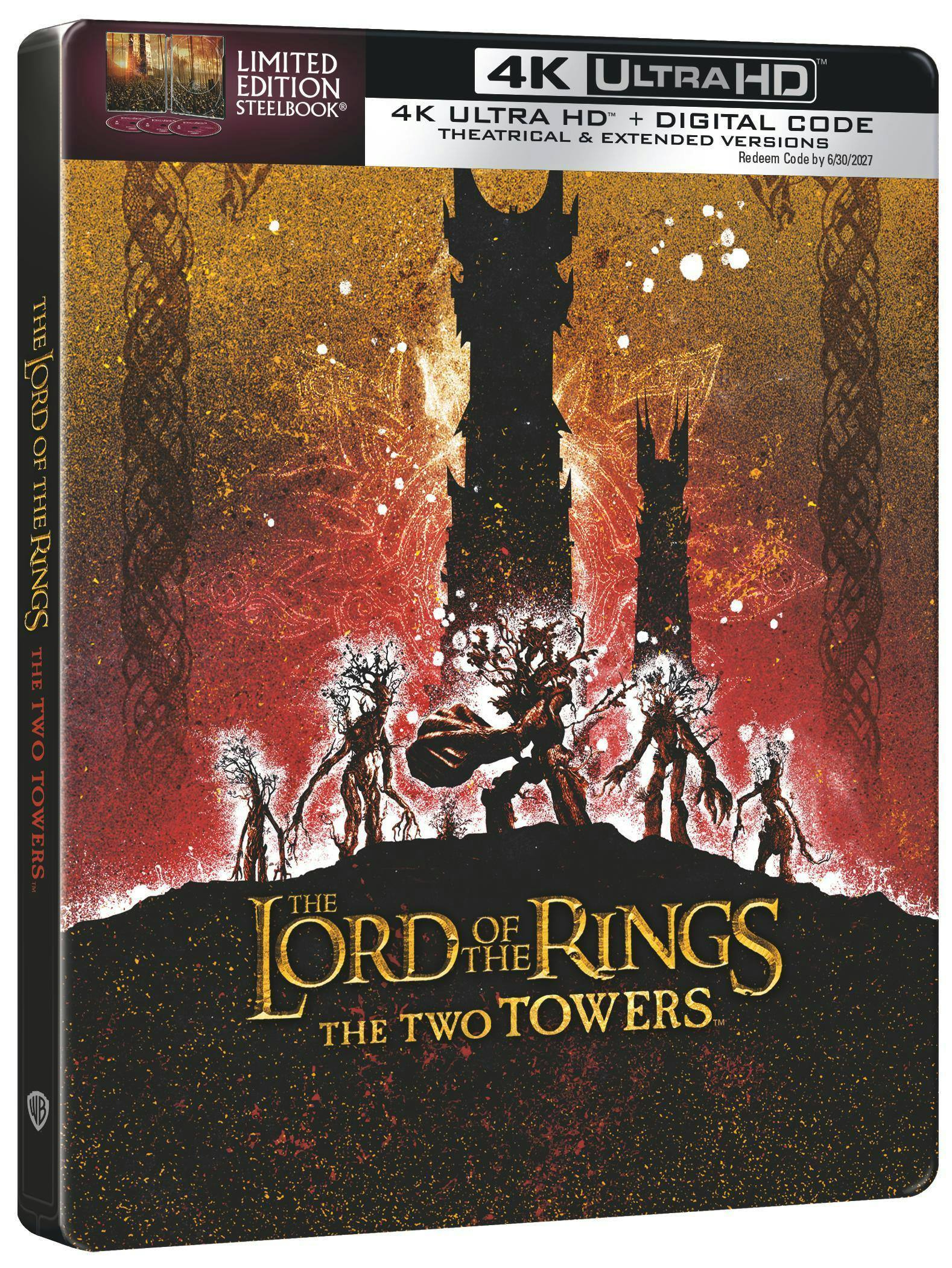 Angle. The Lord of the Rings: The Two Towers (Steelbook)   - 4K Blu-Ray.