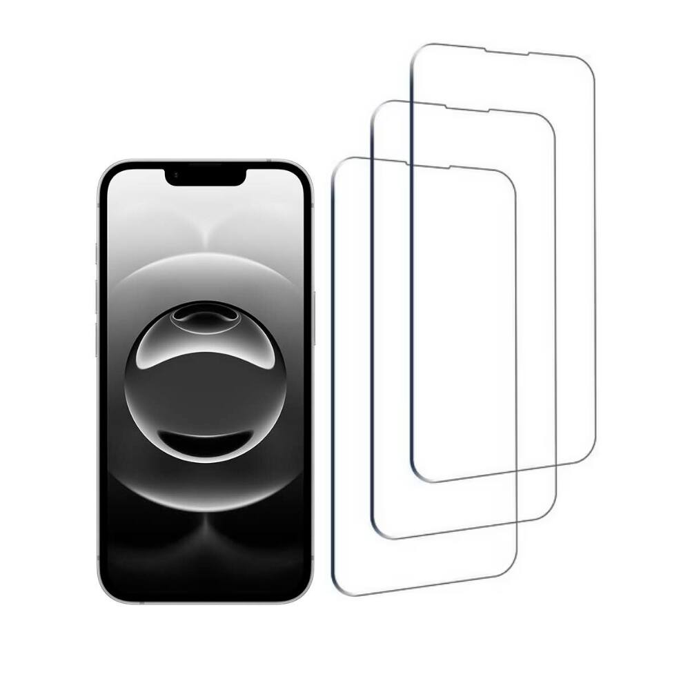 Alt View 4. Qixxronics - 3pack Qixxronics Glass Screen Protector for iPhone 16e Tempered Glass HD Clear Glass Film Protector for iPhone 16e - Clear.