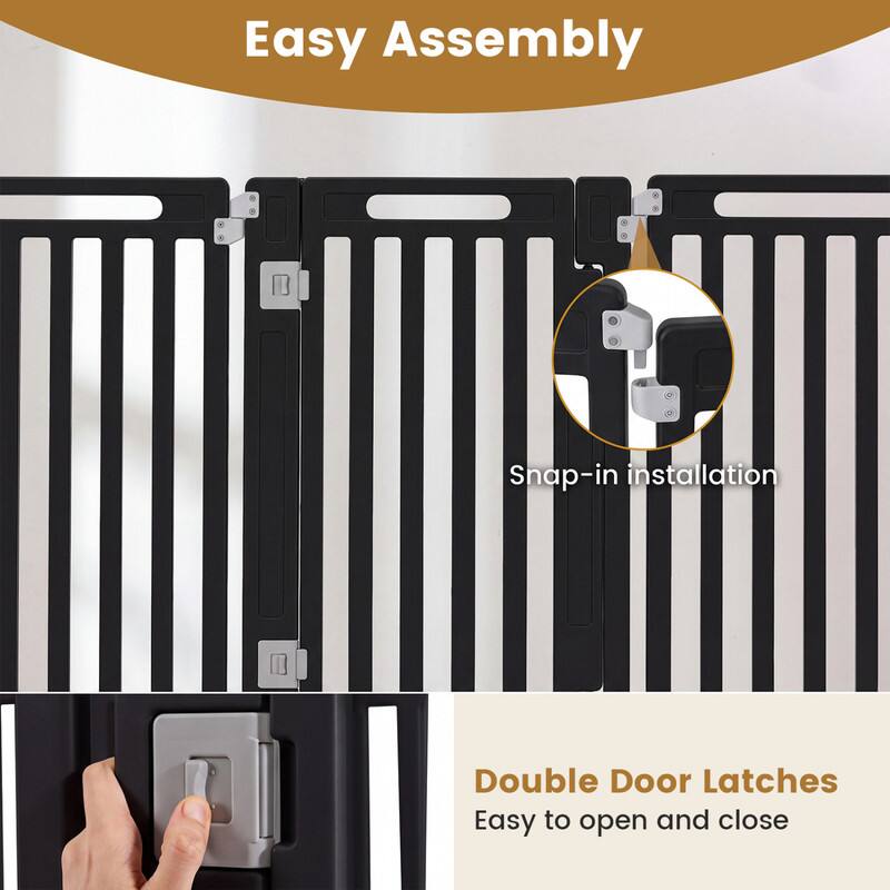 Easy Assembly  
Snap-in installation  
Double Door Latches  
Easy to open and close