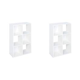 ClosetMaid - Decorative Home 6-Cube Cubeicals Organizer Storage, White (2 Pack)