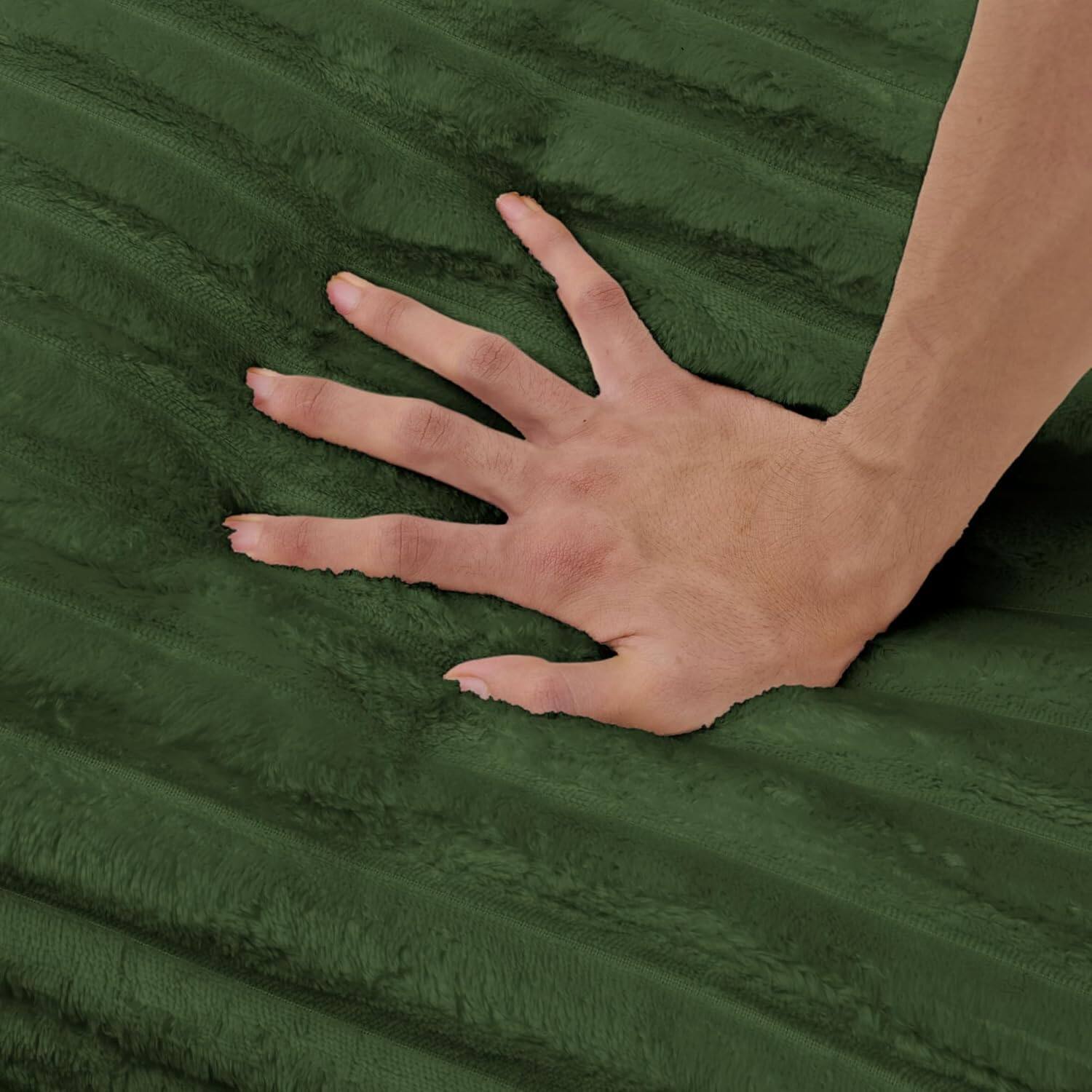 Alt View 6. Trinkets Crazed - Oversized Corduroy Compressed Chaise Lounge with High-Density Sponge - green.