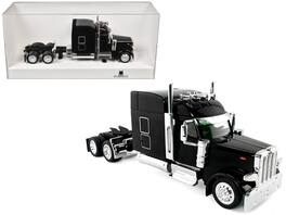 HO Logistics Replicas - Peterbilt 589 with Stand Up Sleeper Cab Black 1/87 (HO) Scale Plastic Model Car by HO Logistics