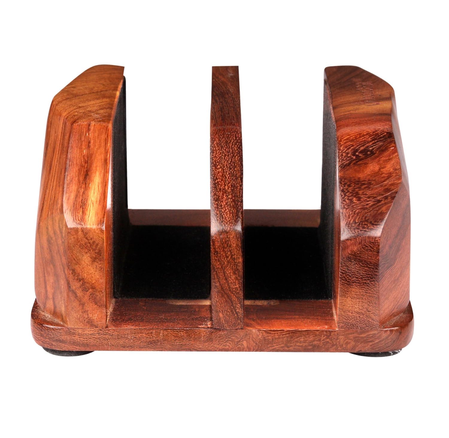 Alt View 1. HongFei - Width Adjustable Vertical Laptop Stand for Desk, Laptop Holder to Dock MacBook, MacBook Pro and Other Laptops - Brown.