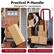 Practical P-Handle Designed for convenience it is One-Handed Movement Lay Flat to Load and Unload