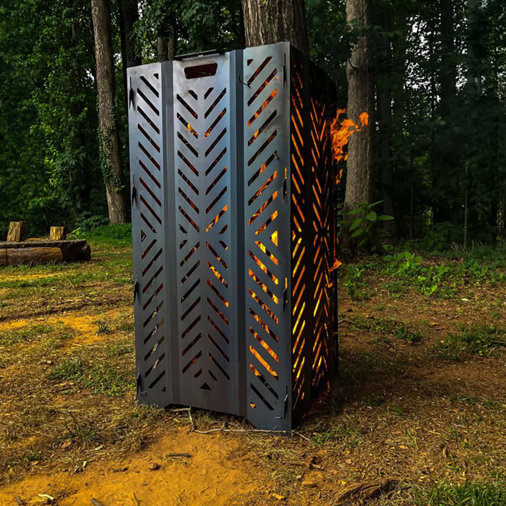 Alt View 8. Camco - Camco 51250 Outdoor Yard Debris Burn Bin Incinerator with Lid, Large, 45 Inch - Black.
