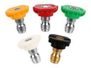 Alt View 2. Winado - 24FT Pressure Washer Extension Wand 4000PSI High Pressure Washer Wand with 5 Spray Nozzles for Roof, Car, Deck Cleaning - Silver & Black.