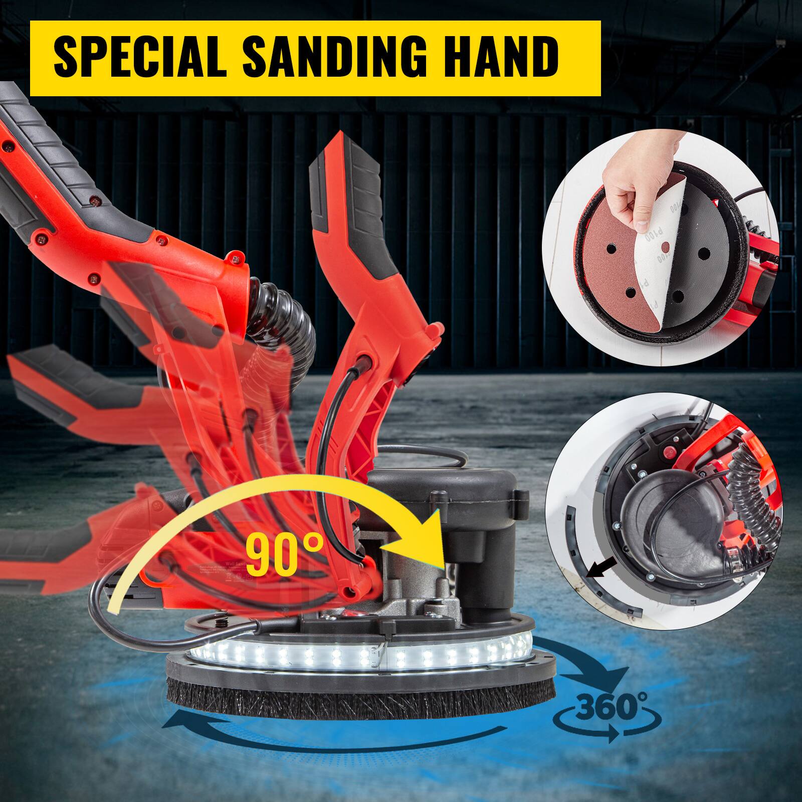 SPECIAL SANDING HAND  
P100  
90°  
360°